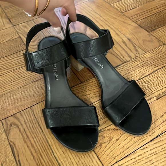 Stuart Weitzman Black Sandals - Picture 4 of 8